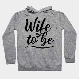 Wife To Be. I Said Yes. Cute Bride To Be Design. Hoodie